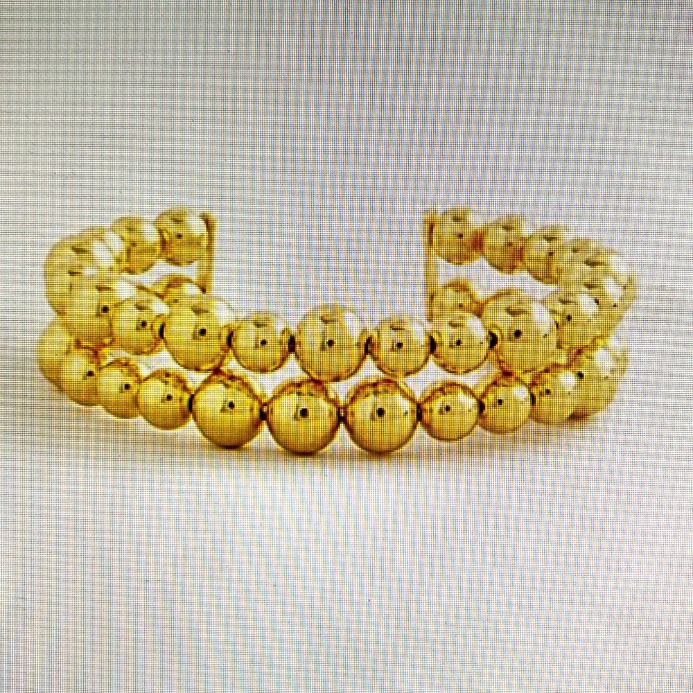 BNWOT  JCrew Metal ball open cuff bracelet